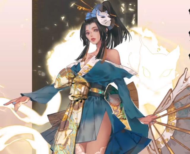 橘右京修罗血色风格,不知火舞魅语头戴巫师面具!