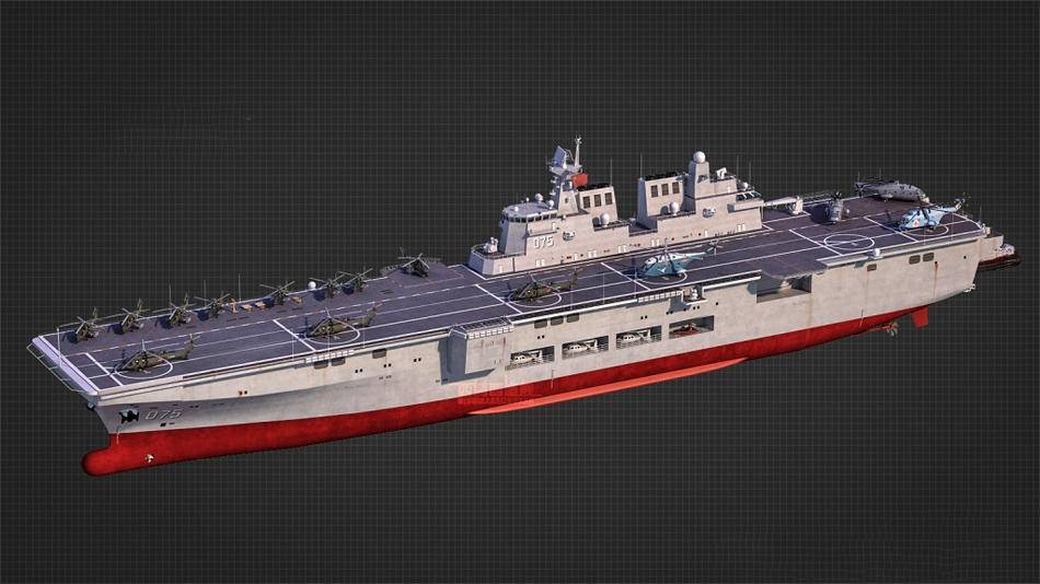 075型两栖攻击舰二号舰下水,助力我海军打造全球远洋海军