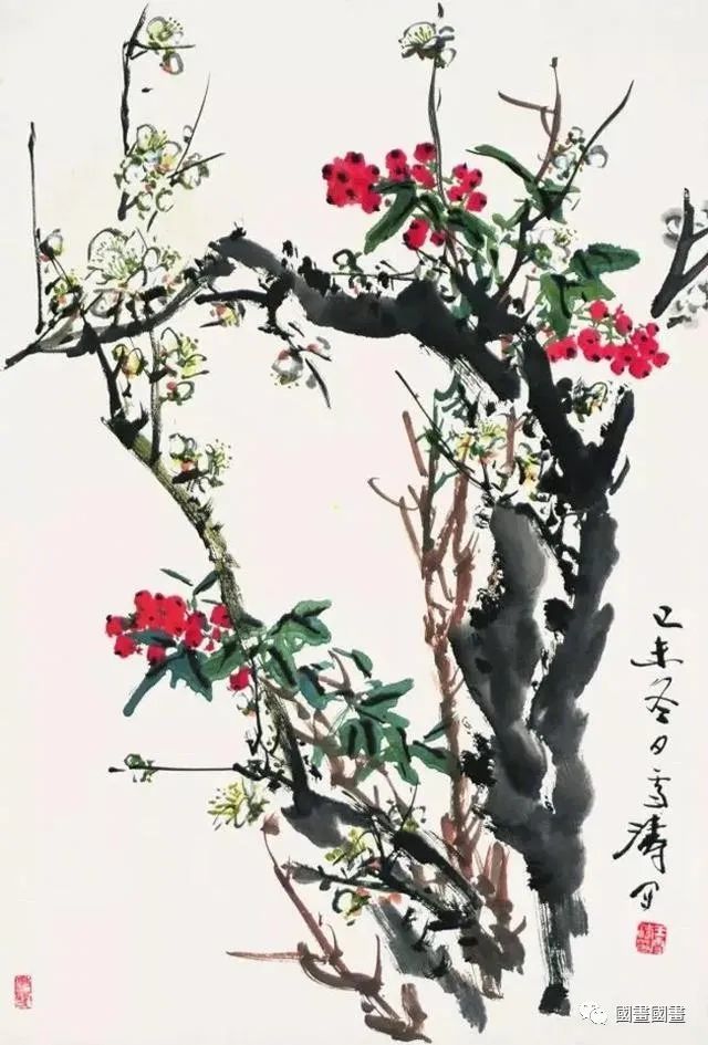 书画界大师水墨画作品迎春报喜图欣赏艺术家笔下的春天