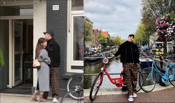 2018年网上爆出粉丝在荷兰撞见胜利与刘惠媛,两人亲密互动就像交往中