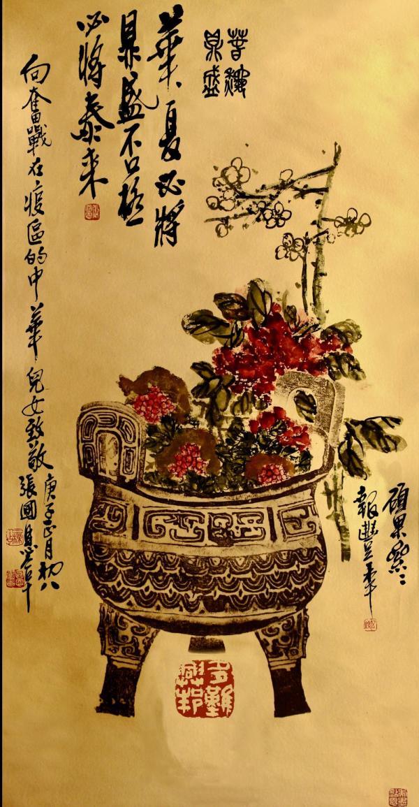 让中国书画向世界传递信心与感谢――上海书画家张国恩的故事