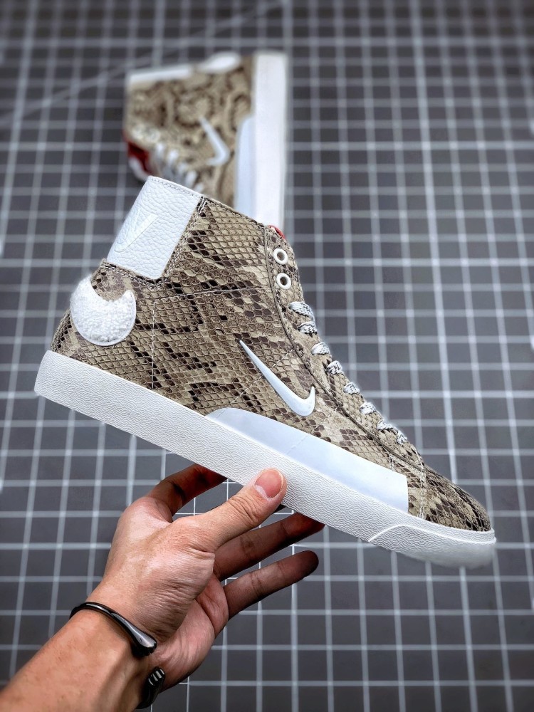 nikesbblazerfriday联名滑板鞋蟒蛇纹