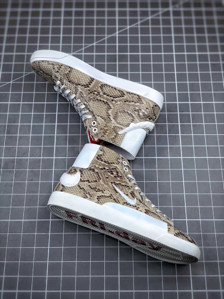 nikesbblazerfriday联名滑板鞋蟒蛇纹