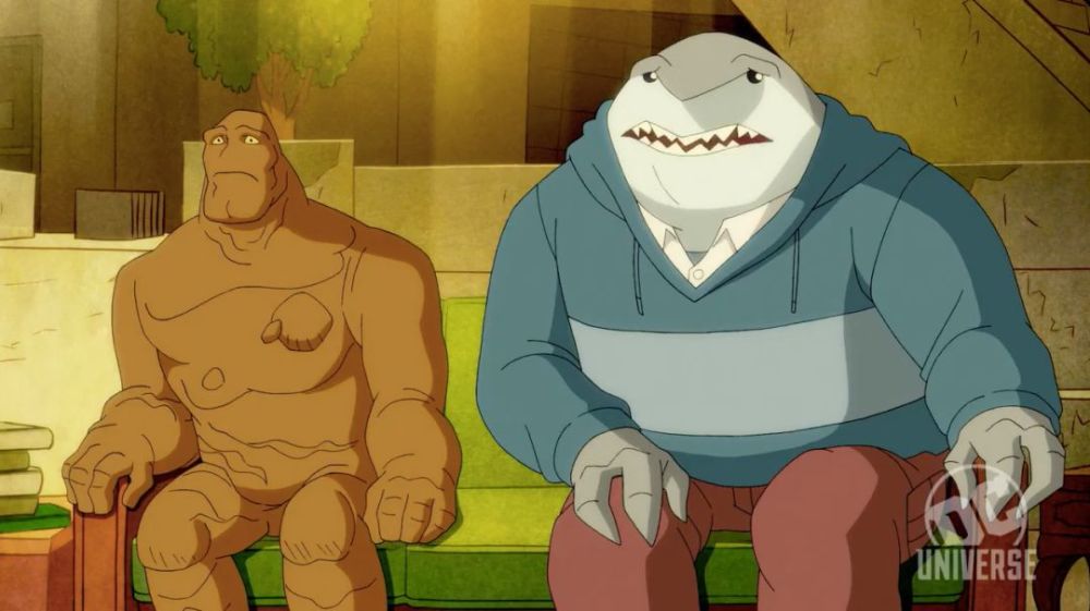 预告一开始就是哈莉·奎茵问鲨鱼王和小泥人说接下来大家打算干什么?