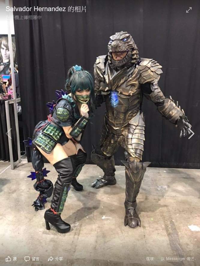 哥斯拉铠甲cosplay足以震慑地表所有生物的超强霸气铠甲