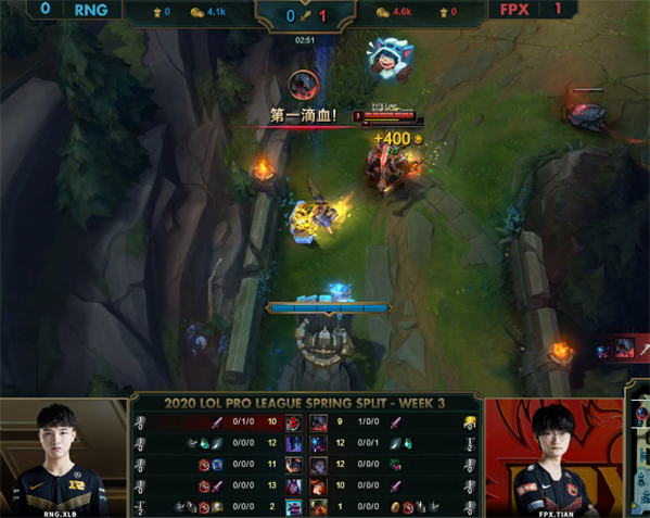 fpx击败rng拿到五连胜!