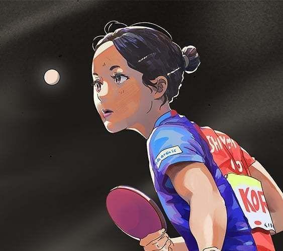 陈梦携刘诗雯合练女双国际乒联发布漫画形象日本两人国乒落选