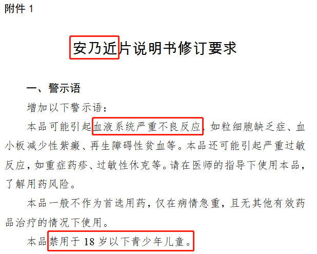 局长发现,在同一天,国家药品监督管理局还发布了一条包括安乃近注射液