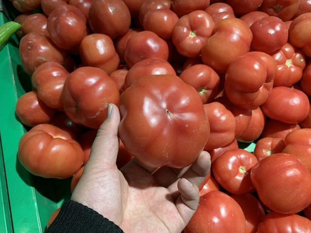 买西红柿时,无论个头大小,只有看准这个部位,全是催熟西红柿