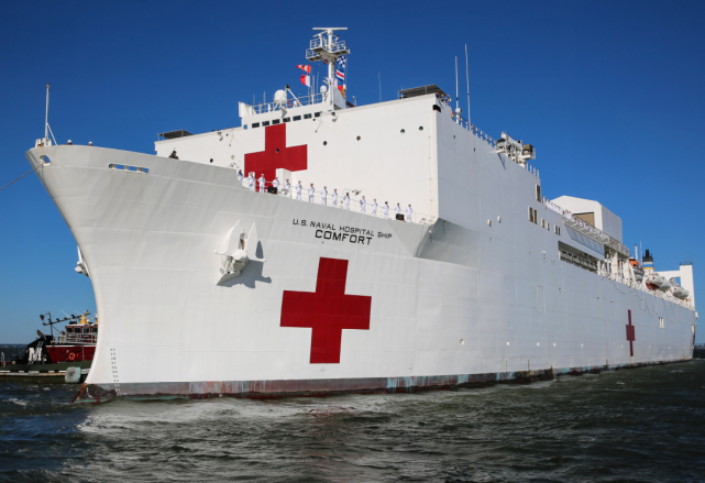 网传美军10艘7万吨医疗船抗击疫情?假的!美军仅仅只有两艘