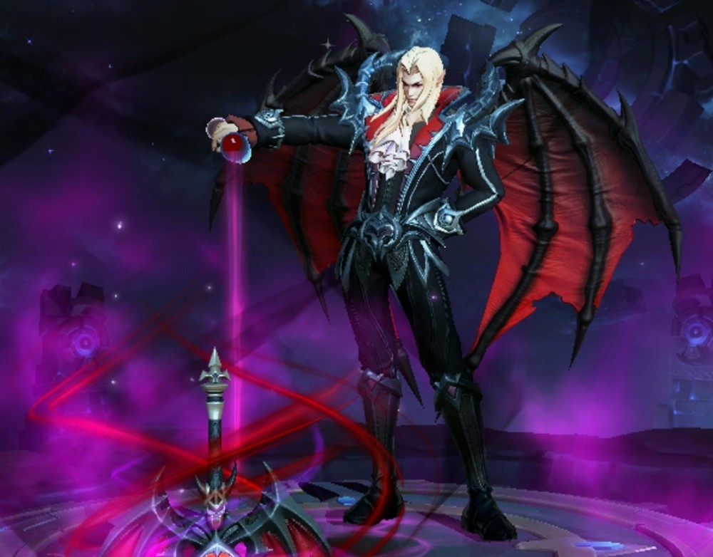 第三款非常值得拿下的史诗皮肤是刘邦的德古拉伯爵.