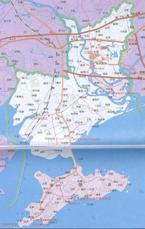 阳江地理位置地图图片
