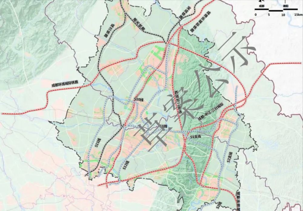 根據規劃文件中的線路走向,漢哥從左至右給大家扒一下:s11線由成都