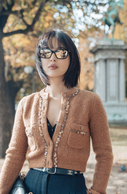 辛芷蕾不按套路出牌裹抹布围细草绳就走街腰上一圈将成爆款