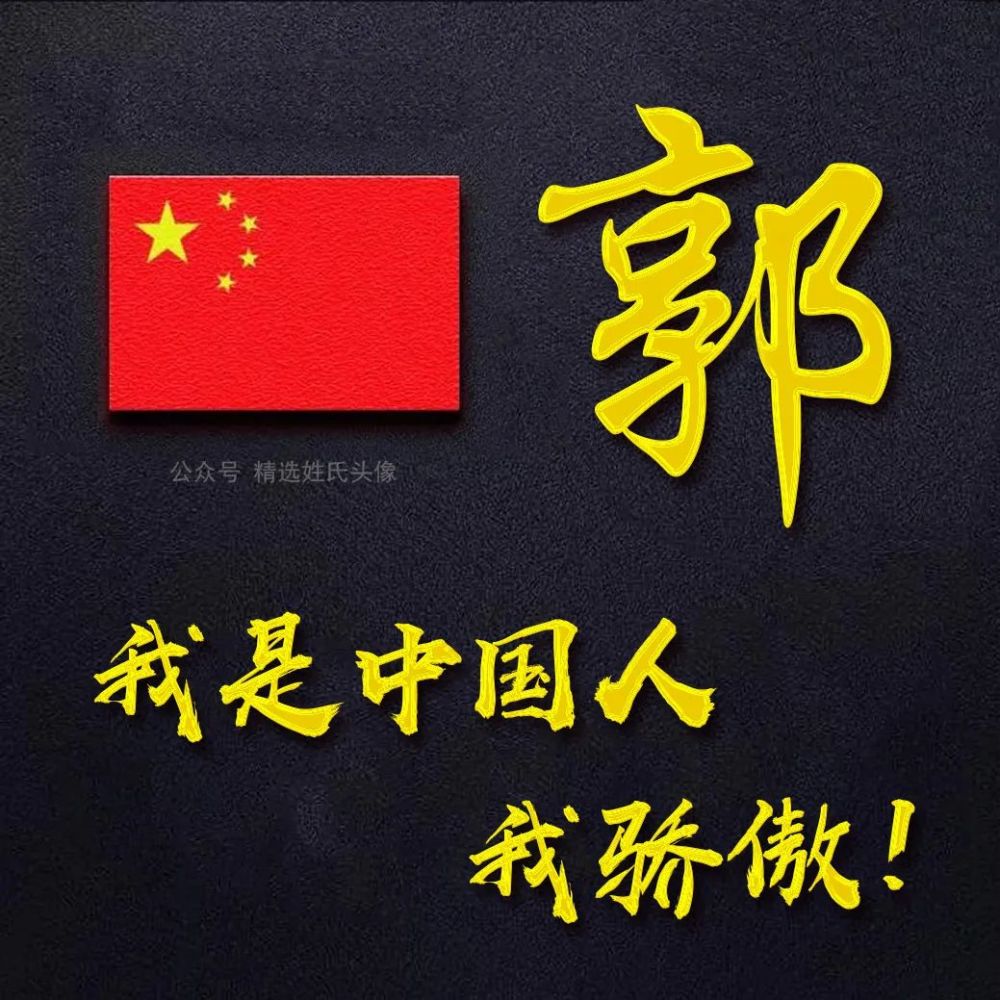 2022五星红旗爱国姓氏头像丨晶莹剔透我是中国人我骄傲