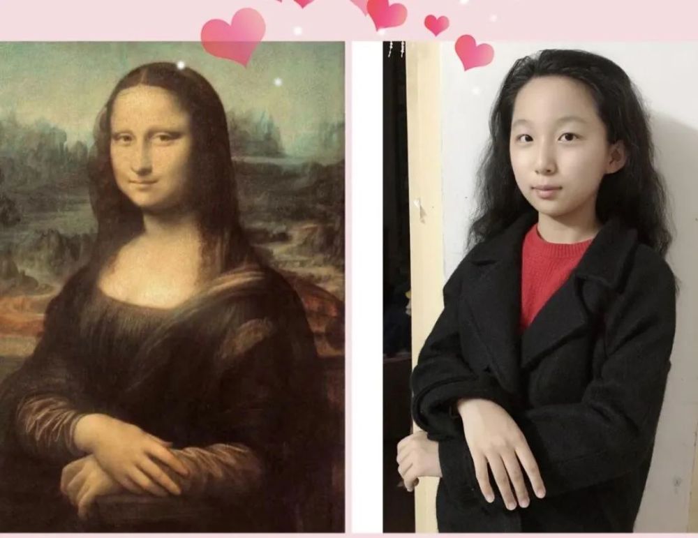 这个宝贝和名画里的女孩一样甜呢