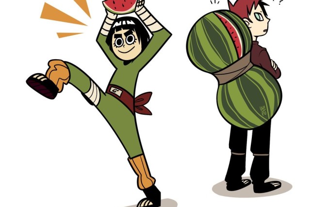 岸本甚至为此推出了一部特别的番外篇《李洛克青春忍传》,用q版的画风