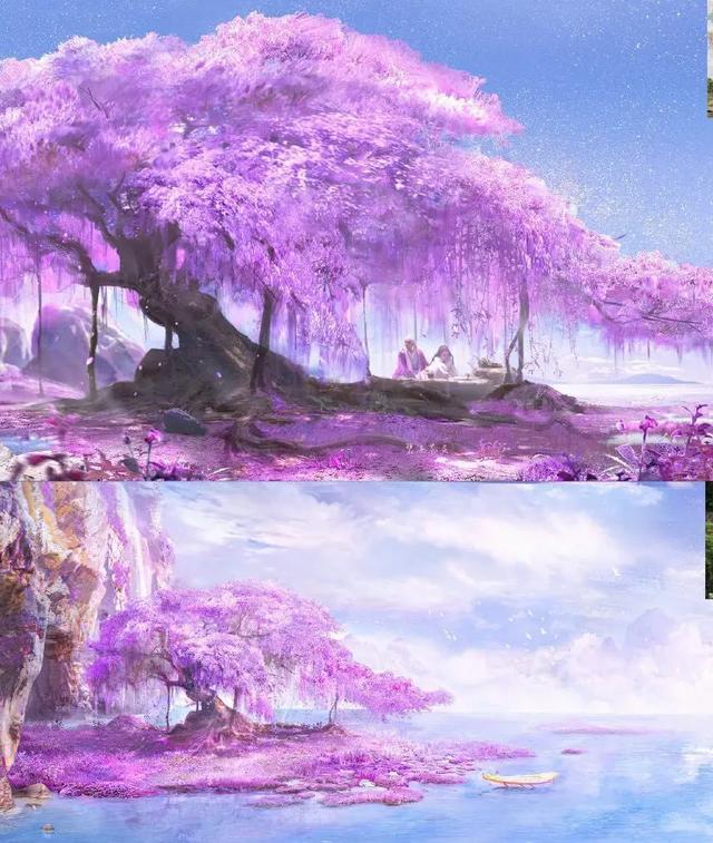 被霞光流云包裹,以金,白,玉的辉煌质感为主的九重天呈现出仙界天宫的