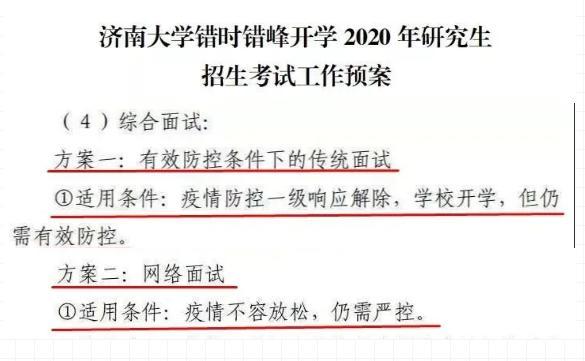 複試人數較多的招生單位需要分成幾天進行;(可能線下複試)濟南大學