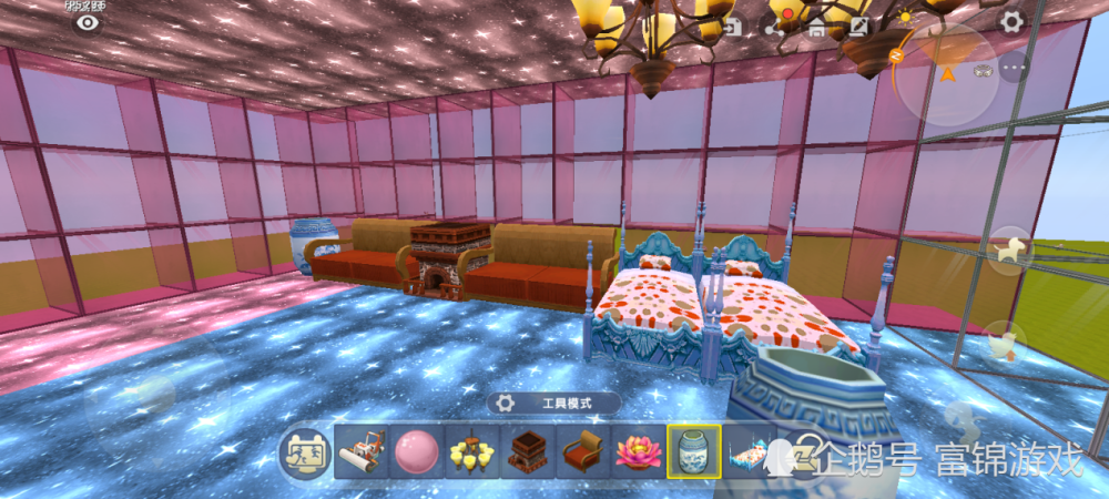 迷你世界:大神建造樱花公主房,五分钟完工,女生的最爱