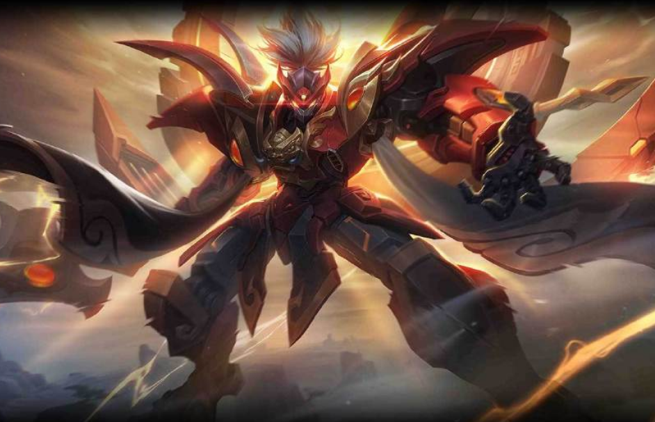 五虎将机甲皮肤海报公布,黄忠武器又粗又大,有引擎之心的玩家哭了