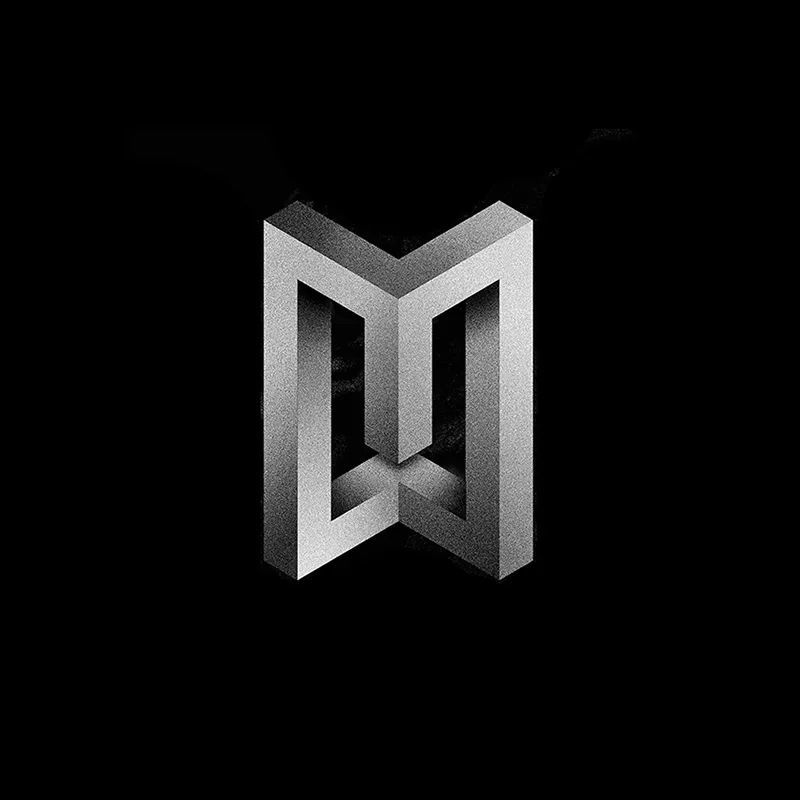 英文字母设计矛盾空间