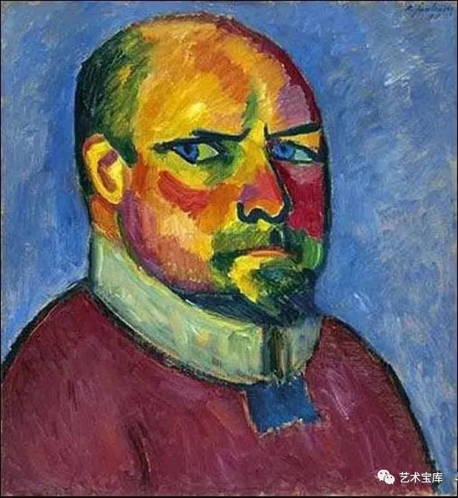 西方艺术史表现主义肖像油画家俄国的马蒂斯亚夫伦斯基127