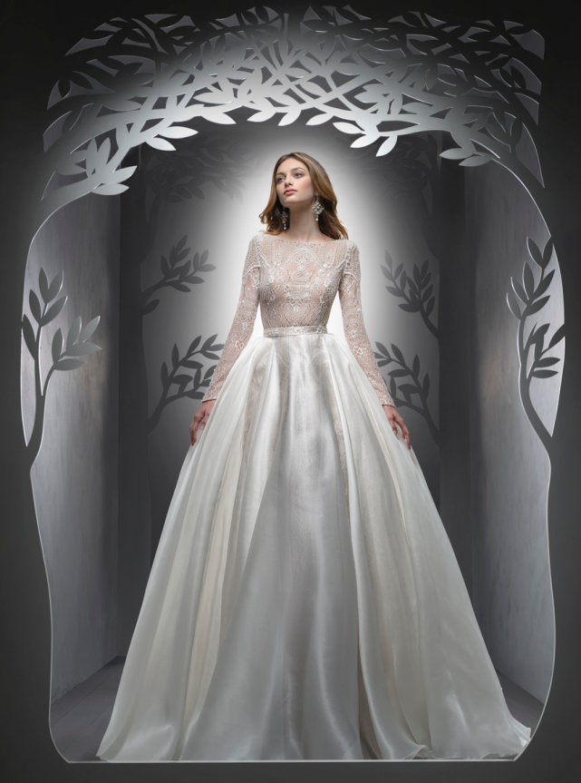 罗马尼亚ersa atelier奢华高定婚纱礼服:雕刻童话风,梦幻公主