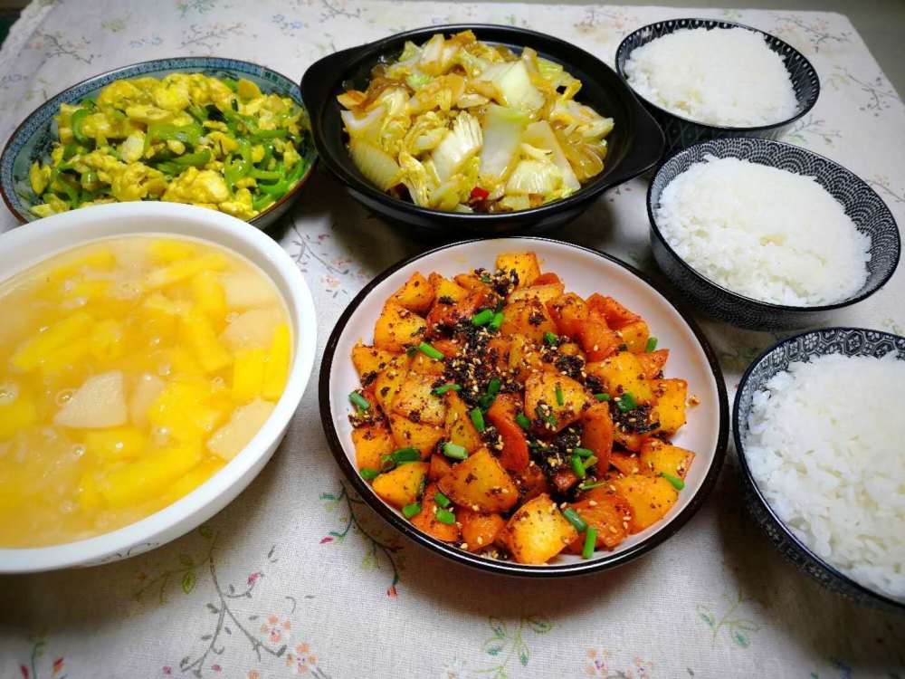 1家3口6天午饭,荤素搭配,简单又营养,花钱少,吃得很舒服!