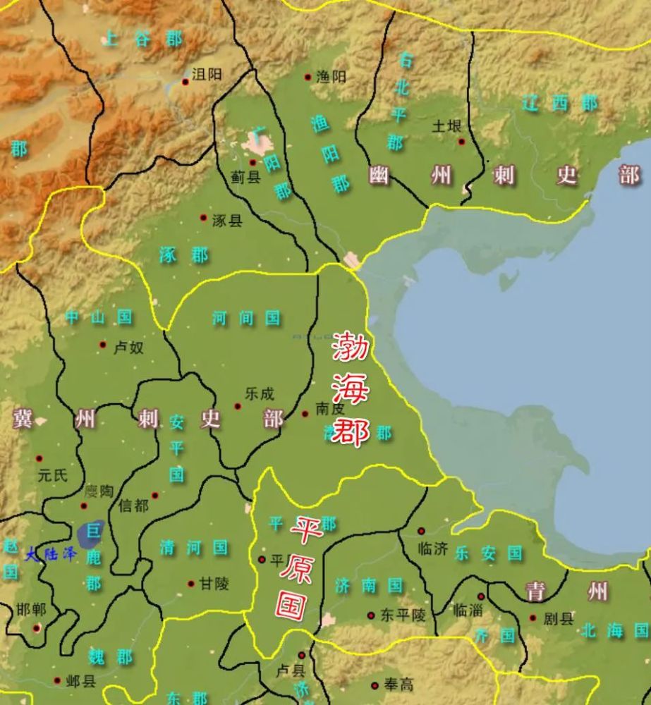 公元191年,領軍南下的公孫瓚與北上的青州軍戰於渤海郡東光縣(今河北