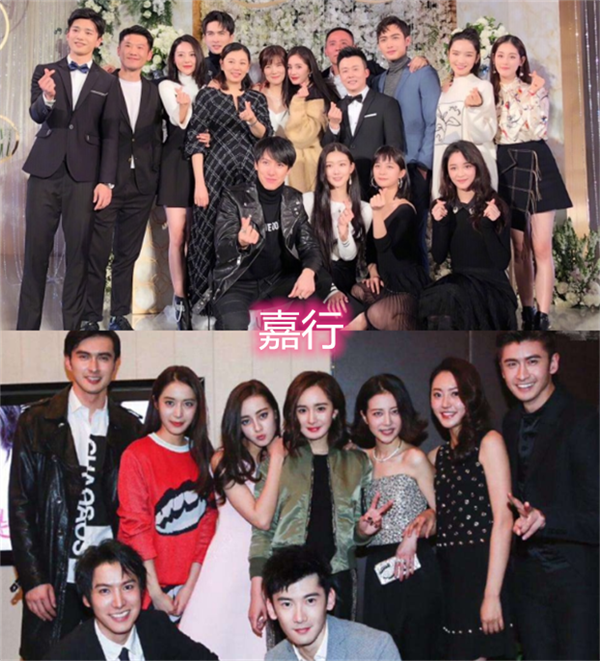 有种排面叫公司合影时代峰峻嘉行乐华看到华谊全是大佬