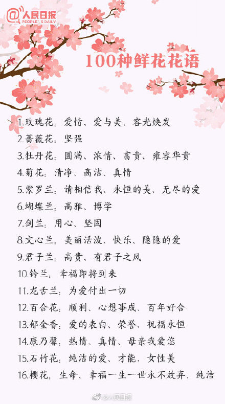 世界上有什么花花语图片