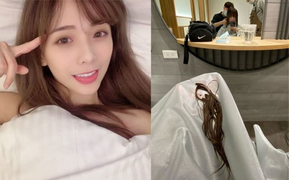 红豆饼女神」闪亮亮笑容甜美,身材惹火,先前和youtuber男友黄包包的