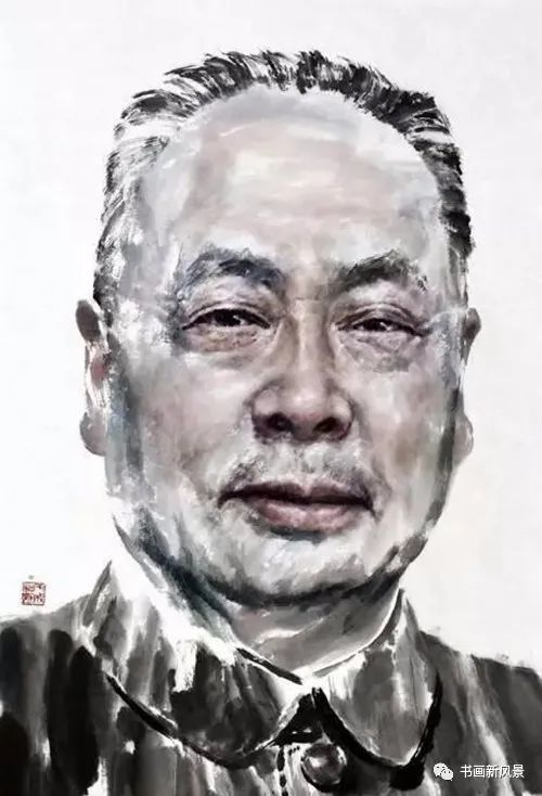 看看他画的这组名人肖像