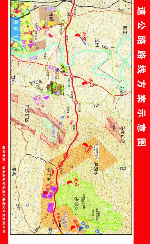 经过耒阳多个乡镇,设有多个互通的茶安耒常高速公路路线图出炉