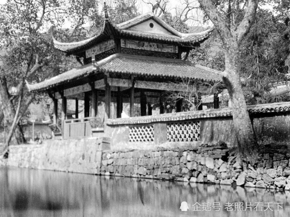 1917年杭州老照片嶽王廟靈隱寺清波門及街景