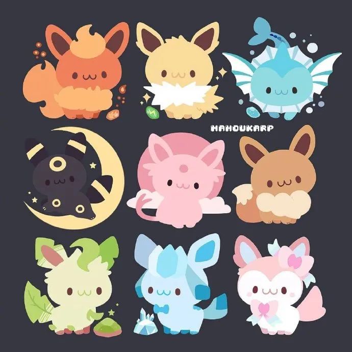 宝可梦宝宝图鉴系列!软萌软萌的敲可爱啊!