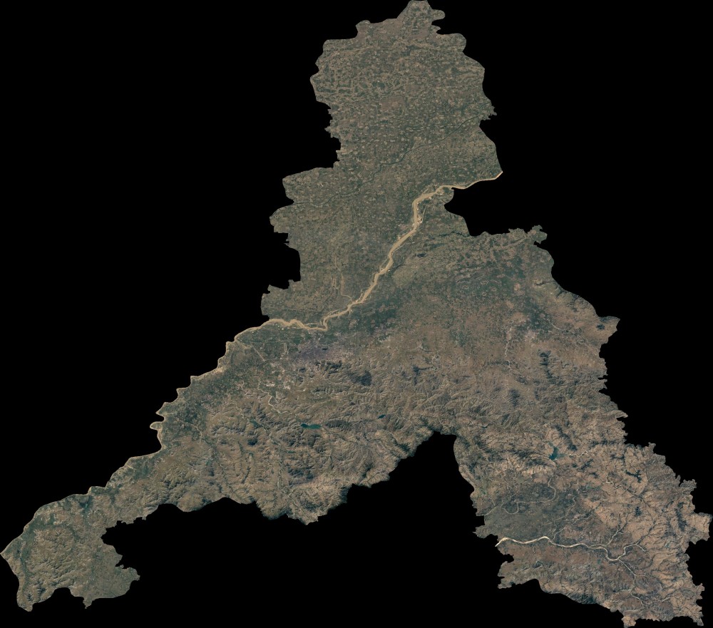 卫星图像看城市发展山东济南vs中国青岛三十年发展对比