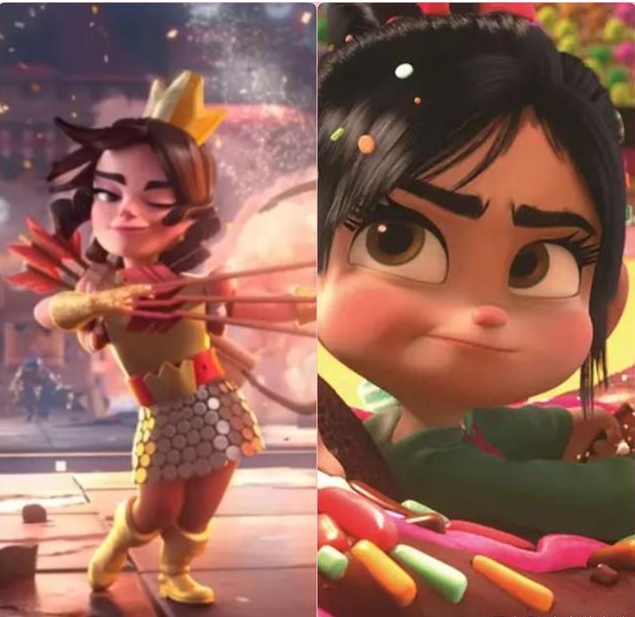 皇室战争:寒冰法师神似胡歌人尽皆知,那你们知道公主撞脸谁吗?