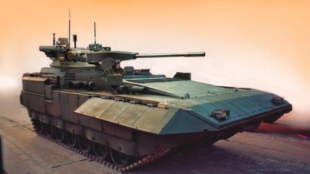 t-15 阿玛塔重型步兵战车与全球唯一一款第四代主战坦克t-14阿玛塔