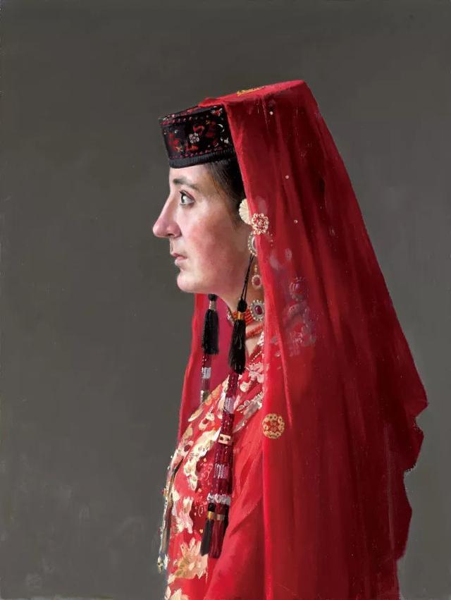 油画院副院长徐青峰写实人物油画作品欣赏