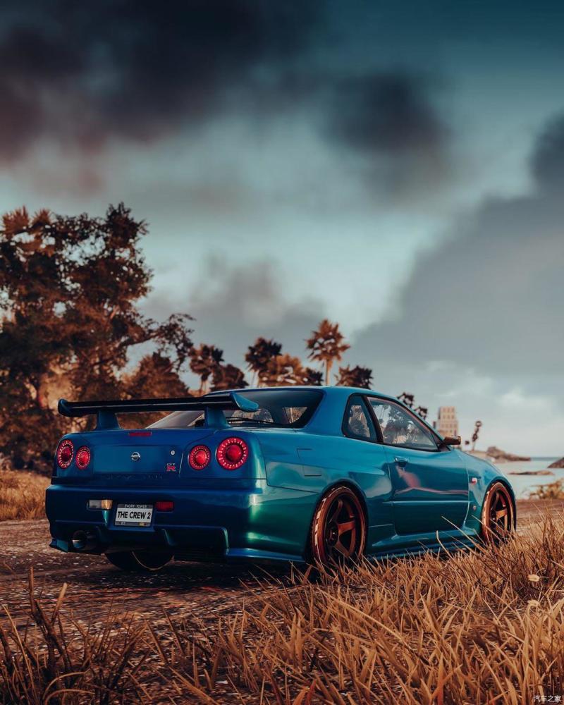 日产gtrr34好看的车和唯美的景儿在一起必定要发生美好的事情