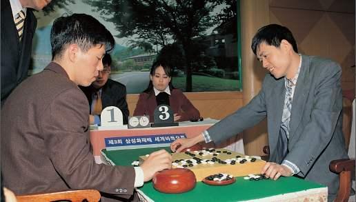 中韩棋手在决赛相遇六次,聂卫平应氏杯负于曹薰铉,马晓春在东洋证券杯