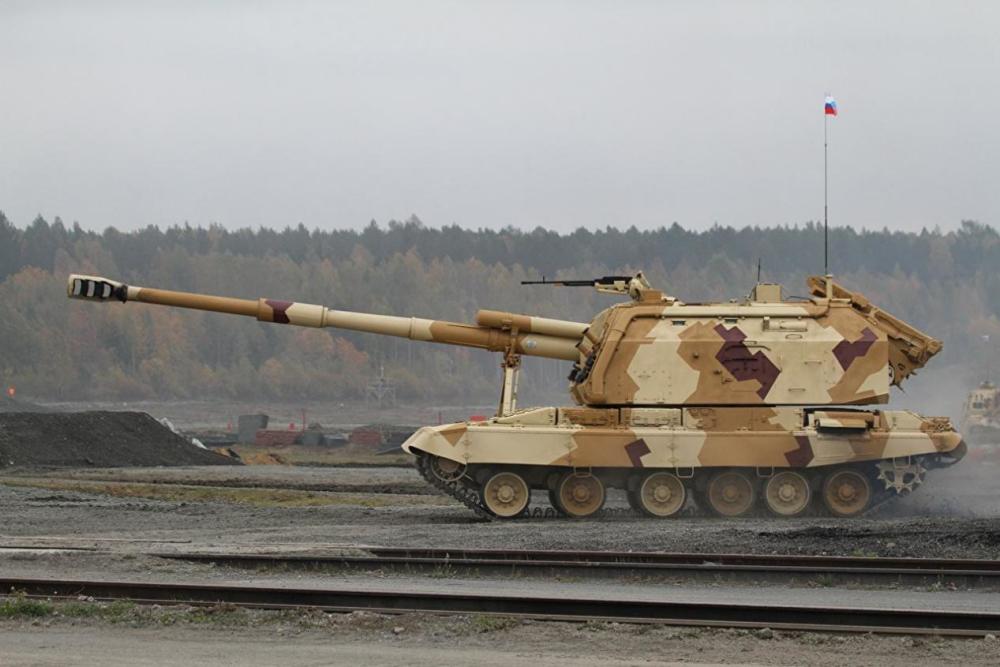 中国plz45多了劲敌俄向中东客户演示新155毫米炮