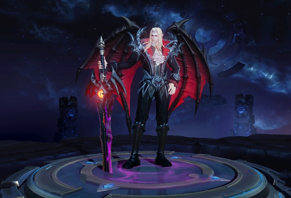 而刘邦皮肤德古拉伯爵,虽然出场率并不高,但吸血鬼元素着实吸引玩家