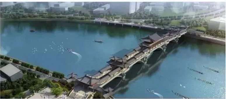 城市地景,文化地标,新津五津廊桥呈现不一样的精彩