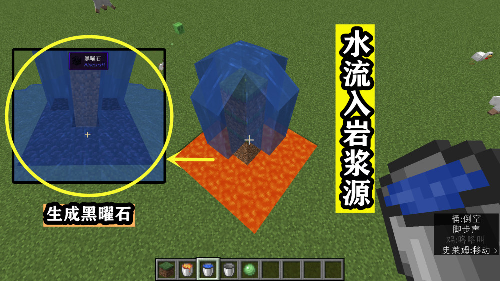 Minecraft岩浆遇水 不仅变圆石和黑曜石 这六种变化你都该知道 腾讯新闻