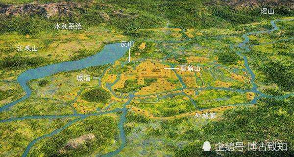 良渚古城 复原图片