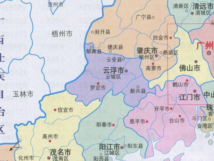 云浮市各镇地图图片