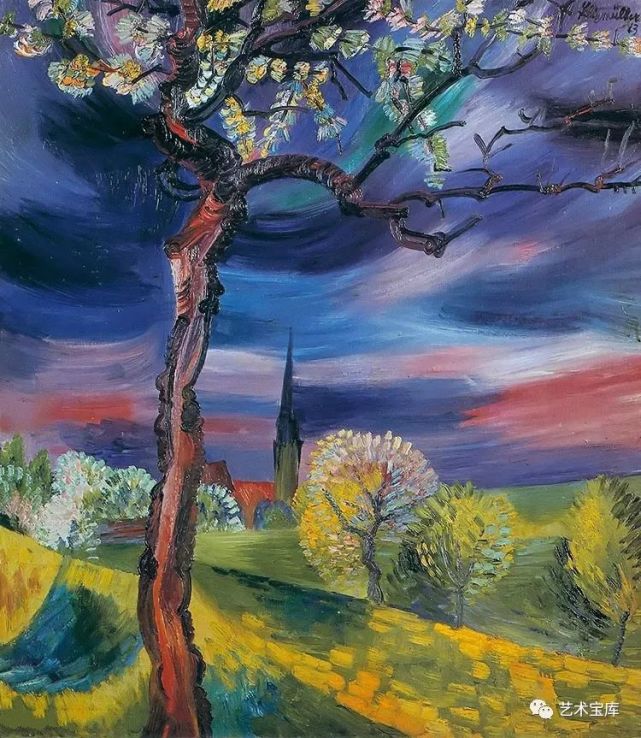 西方艺术史:表现主义画派德国油画家 康拉德·菲利克斯穆勒